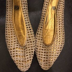 ALLURE Gold Net Flats